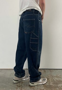 Vintage FUBU Carpenter Pants Men's Dark Blue