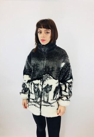 WOLF TEDDY BEAR FLEECE JACKET