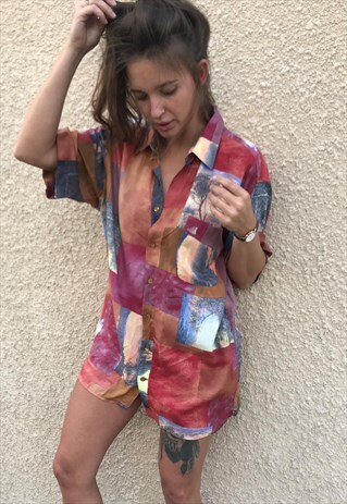 OVERSIZED RETRO 90S 80S VINTAGE UNISEX FESTIVAL SHIRT