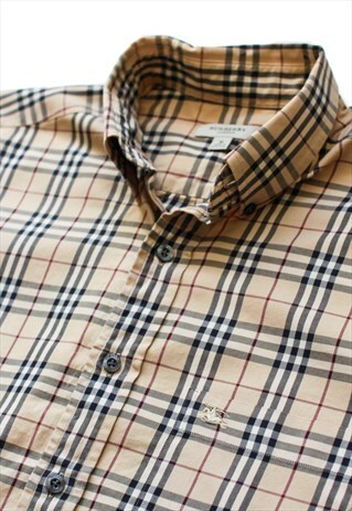 VINTAGE BEIGE BURBERRY NOVA CHECK SHIRT