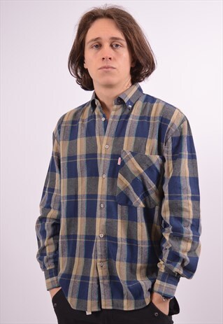 VINTAGE SHIRT CHECK BLUE