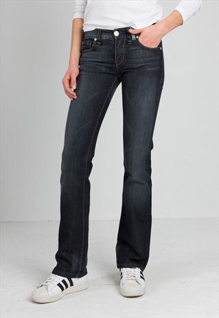 VINTAGE NAVY ARMANI BOOT CUT DENIM JEANS
