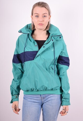 NIKE WOMENS VINTAGE JACKET SMALL GREEN 90'S