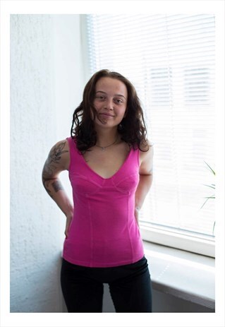 VINTAGE 80'S PINK TOP
