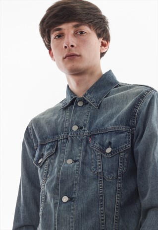 VINTAGE LEVIS TRUCKER 90S BLUE DENIM JEANS