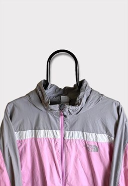 Womens Pink & Grey North Face Windproof Coat 