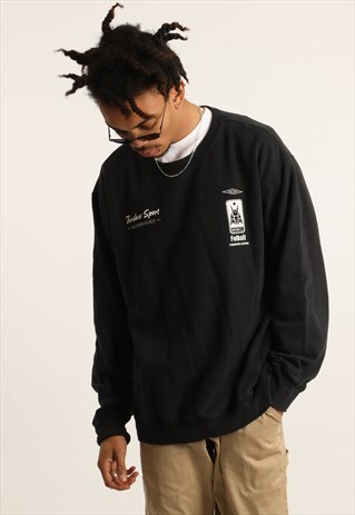 VINTAGE UMBRO EMBROIDERED LOGO FOOTBALL SWEATSHIRT