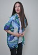 OVERSIZED FLORAL BLOUSE, Y2K SUMMER FASHION TOP