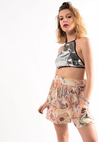 VINTAGE PATTERNED FESTIVAL SHORTS
