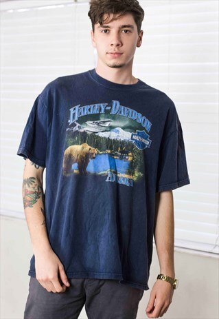 VINTAGE HARLEY-DAVIDSON T-SHIRT LOGO 90S XL 10.0
