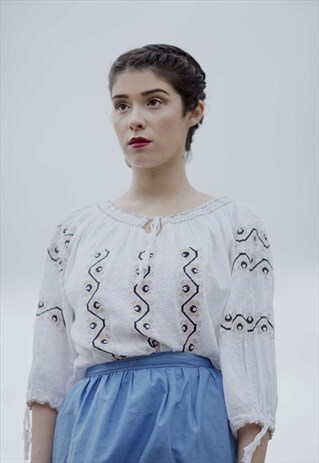 REINTERPRETED TRADITIONAL ROMANIAN BLOUSE