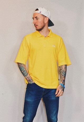 adidas yellow polo