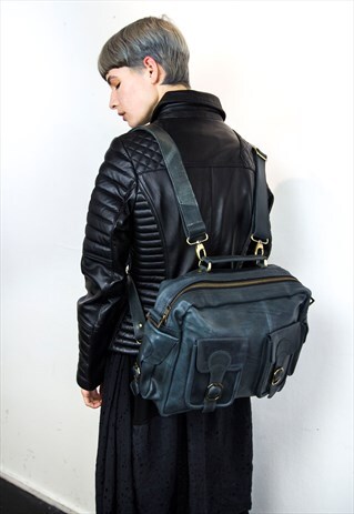 THE WAXED BLUE AVIATOR BAG (BACKPACK & SATCHEL)