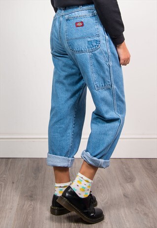 90'S VINTAGE BLUE DICKIES SKATER HIGH WAIST JEANS