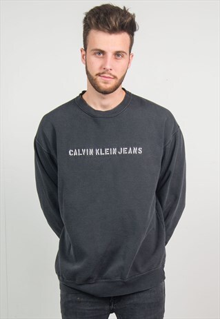 VINTAGE CALVIN KLEIN SPELLOUT SWEATSHIRT