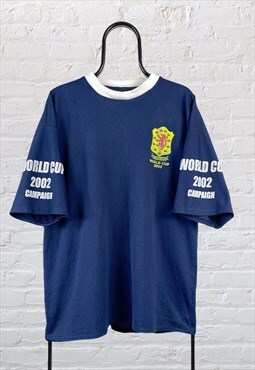 Vintage Scotland Football T-Shirt World Cup 2002 Large 