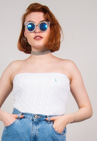 RALPH LAUREN BOOB TUBE TOP Y2K