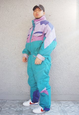 CRAZY PUFFER SKI SUIT/JUMPSUIT (1990'S)