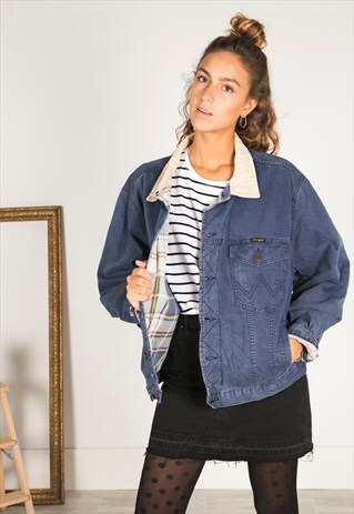 VINTAGE 80S WRANGLER WINTER BLANKET JACKET / R3100R141