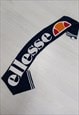 00s Ellesse Logo Knit Scarf Navy White