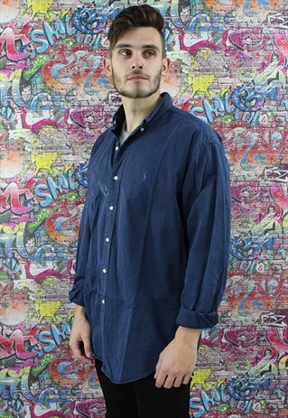 VINTAGE 90S RALPH LAUREN SHIRT. UNISEX