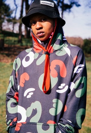 ALLOVER CAMOUFLAGE JERSEY HOODIE POWERCAMO TRIBE PATTERN