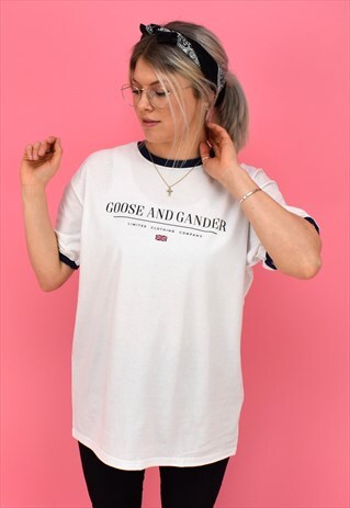 G&G UNISEX NAVY RINGER LTD S/S TEE
