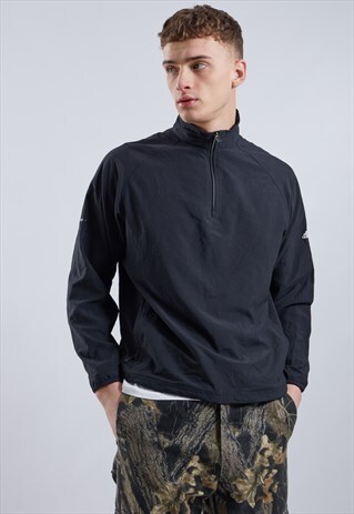 VINTAGE ADIDAS 1/4 ZIP SHELL JACKET