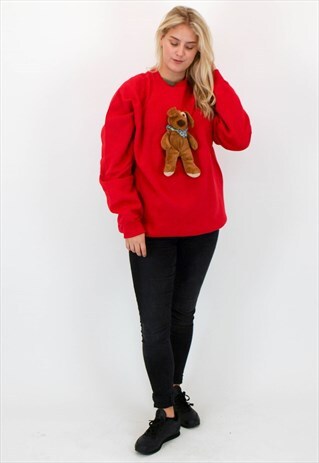 VINTAGE 3D REWORKED TEDDY JUMPER