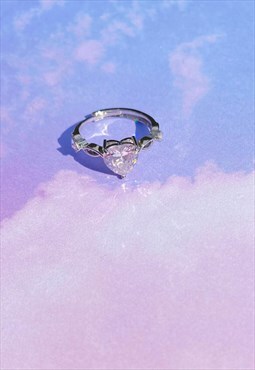 Silver Diamond ring
