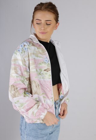 VINTAGE PATTERNED BOMBER JACKET X283