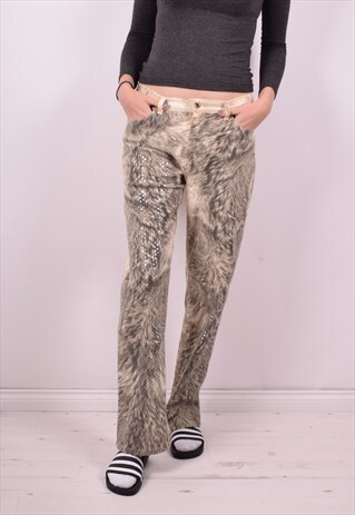 ROBERTO CAVALLI WOMENS VINTAGE JEANS W32 L31 MULTI 90S