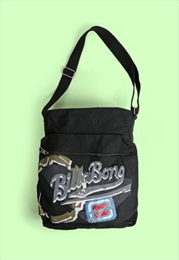 BILLABONG Y2K Tote Bag Canvas Cotton Shoulder Strap Skater 