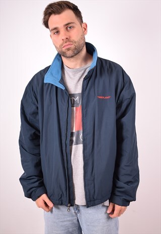 TIMBERLAND MENS VINTAGE JACKET XXL BLUE 90S