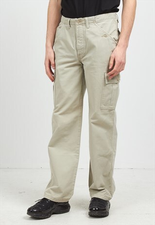 VINTAGE BEIGE POLO RALPH LAUREN TROUSERS BOTTOMS