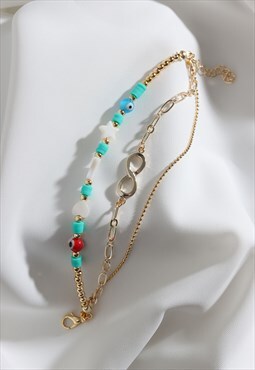 Flora Bracelet - Blue
