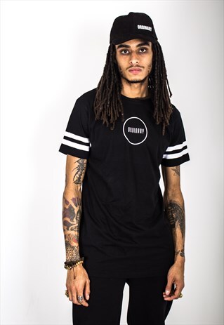 NEW EDITION BLACK AND WHITE STRIPE T-SHIRT