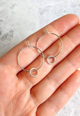 Minimal Tiny Ring Hoop Earrings