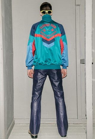 VINTAGE TRICOLOR SPONSOR RAVE JACKET
