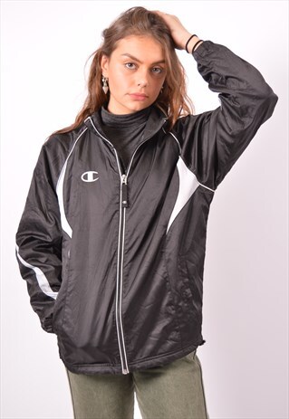 VINTAGE CHAMPION OVERJACKET BLACK