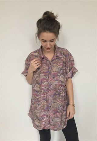 PATTERNED OVERSIZED RETRO VINTAGE UNISEX FESTIVAL SHIRT