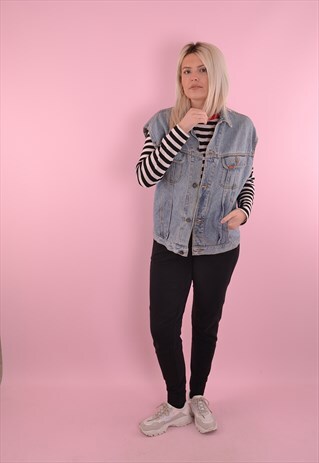 LEE SLEEVELESS DENIM JACKET GDF1169
