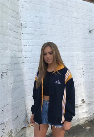 ADIDAS 3-STRIPES VINTAGE WINDBREAKER SHELL TRACK JACKET