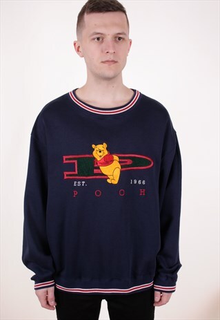 90S VINTAGE POOH SWEATSHIRT AA9360