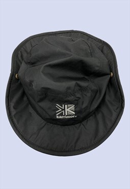 Unisex Black Outdoor Button Up Side Bucket Safari Hat