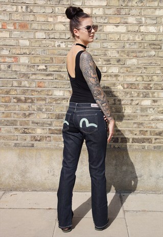 DARK BLUE EVISU JEANS