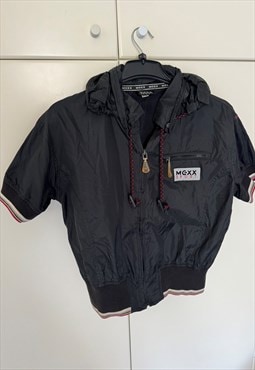 MEXX Vintage Black Short Sleeve Jacket with Hood