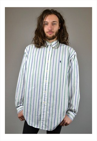 VINTAGE 90'S RALPH LAUREN STRIPED SHIRT