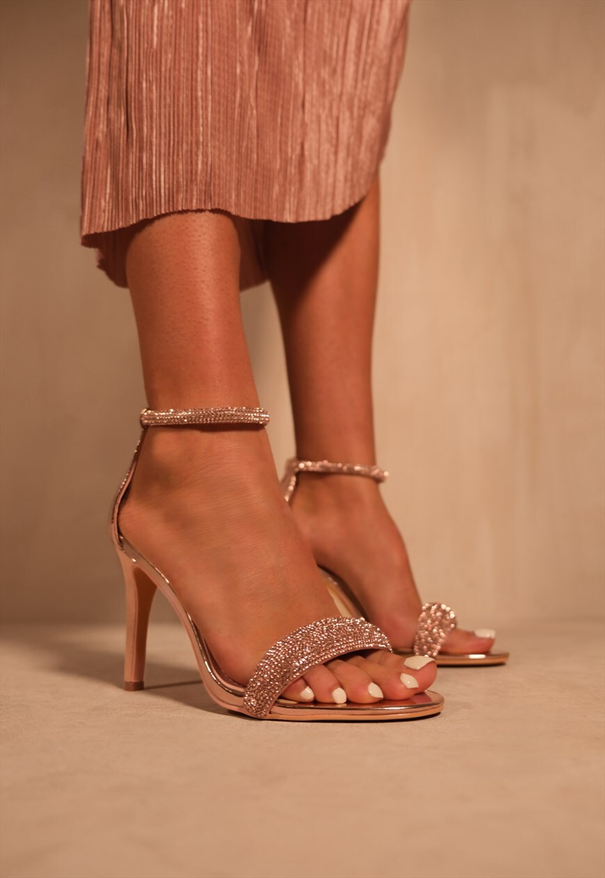 Asos rose gold heels hotsell