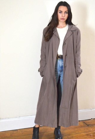 1990S VINTAGE BROWN REMOVABLE LINING MAC JACKET